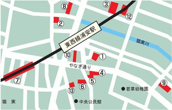 浦安駅周辺地図