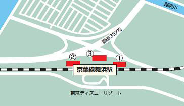 舞浜駅周辺地図