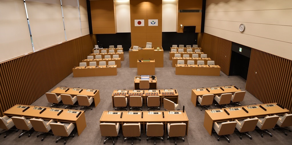 議場の写真