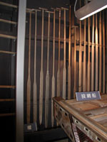 写真：櫓と櫂の展示スペース