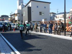 自転車交通安全教室の様子