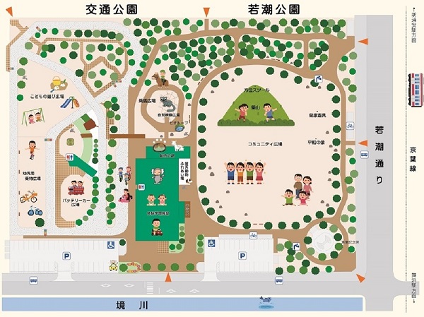 イラスト：交通公園平面図