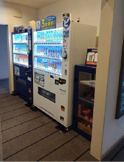 自動販売機コーナーの写真