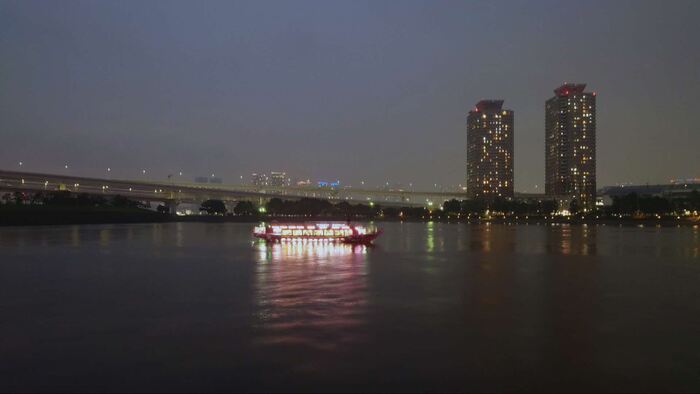 屋形船から見た夜景