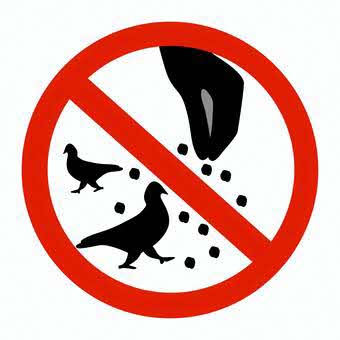 餌やり禁止マーク