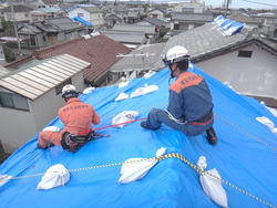 損壊家屋補修作業06