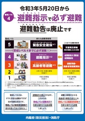 避難指示で必ず避難、避難勧告は廃止です