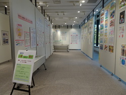 写真：令和6年度人権標語・作文・ポスター原画作品展　会場の様子