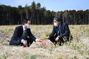 写真：山武市の視察の様子