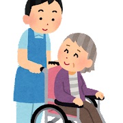 插图：使用轮椅的介护