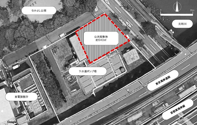 （仮称）舞浜地区公民館の整備予定地位置図