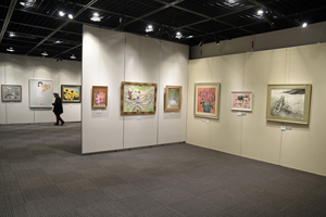 写真：日本画の展示