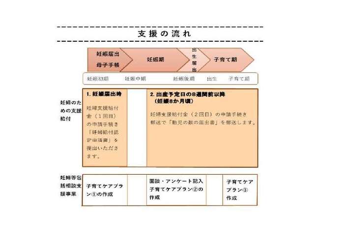 支援の流れの図