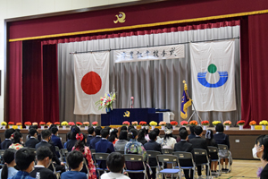 写真：卒業式会場の様子