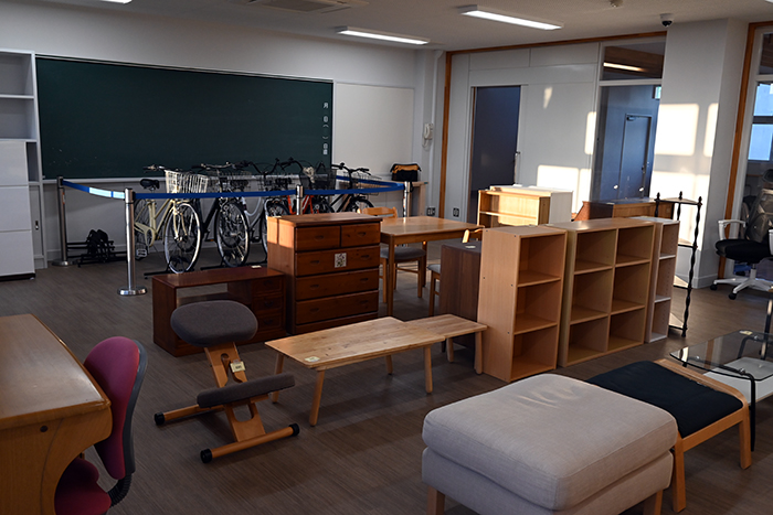 再生家具・自転車展示室の写真