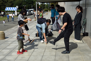 写真:フットバックの様子