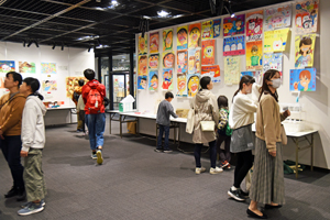 写真：作品展の会場の様子