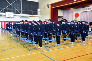 写真：卒業式の様子