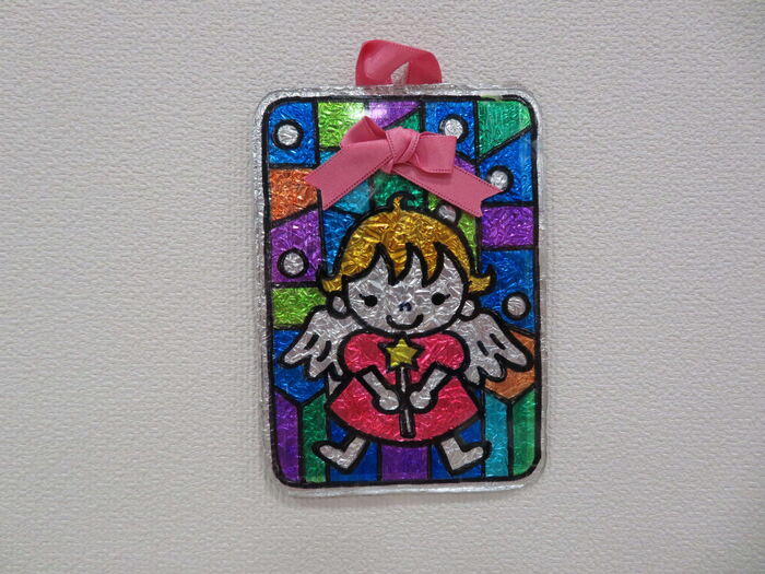 ステンドグラス風飾り