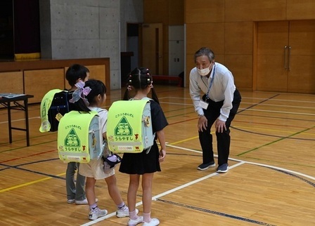 不審者対応訓練の様子