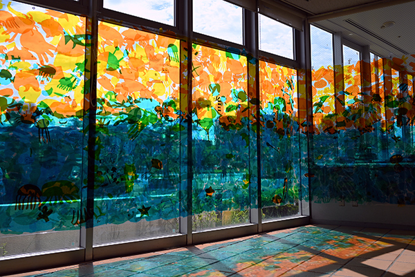写真：日の出公民館の展示の様子