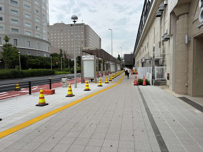 歩道の拡幅状況