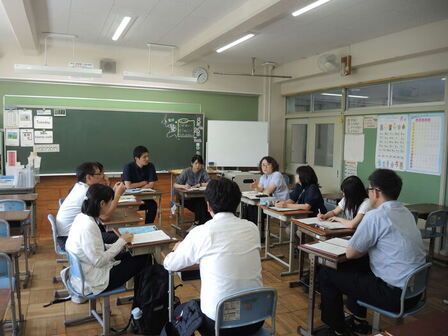 分科会の様子（堀江中学校区）