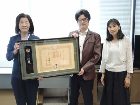 船橋教育長と村山聡様と奥様