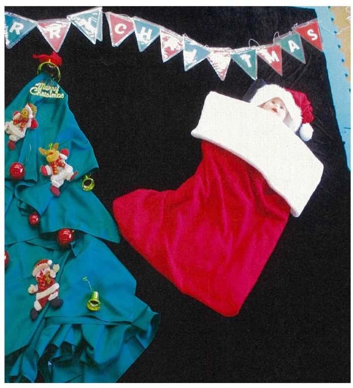 赤ちゃんアート「クリスマス」