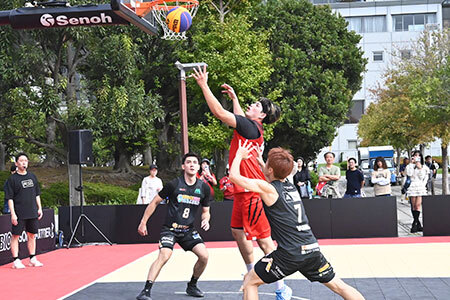 写真：3x3.EXEの試合の様子