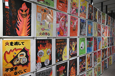 防火ポスター展の様子1