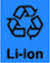 リチウムイオン電池のリサイクルマーク