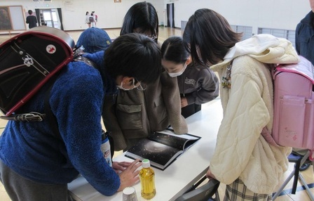 本を眺める子どもたち