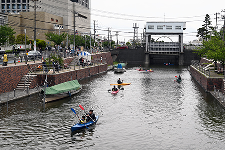 写真：乗船体験