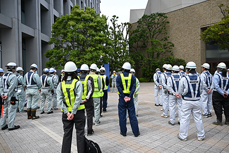 写真：出陣式の様子