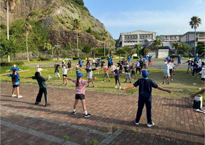 写真：朝のつどい