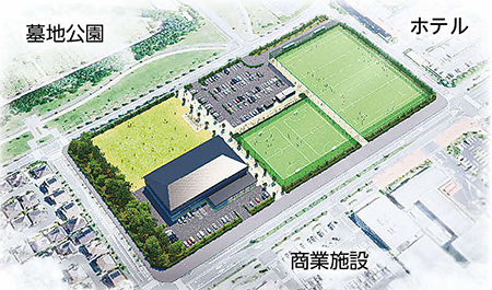 防災スポーツ公園の完成図