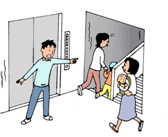 イラスト:集合住宅では