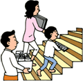 イラスト:家財道具を移動させる