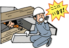 イラスト:救出活動
