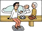 イラスト:日ごろから積極的なコミュニケーションを