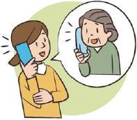 イラスト:要支援者への情報伝達